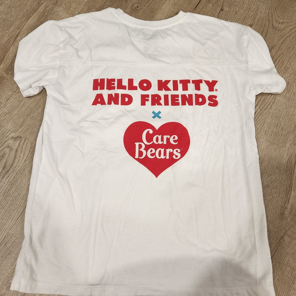 Hello Kitty Cheer Bear Kids White T-Shirt - Picture 4 of 4